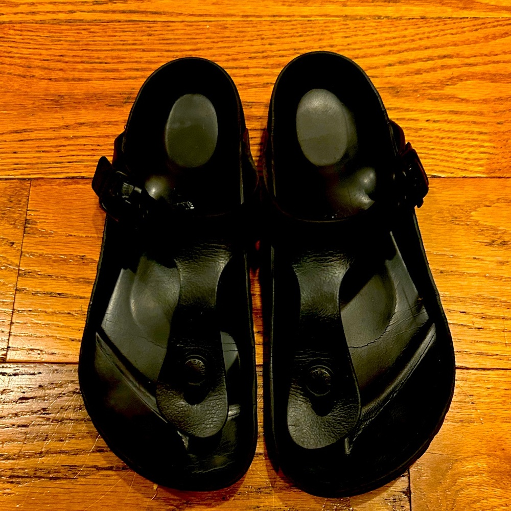 Birkenstock Gizeh Black Thong Sandals Size 39 (US 8) Women’s